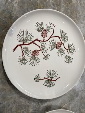 Stetson Marcrest~Vintage Misty Pine  ovenproof hand painted underglaze Plates